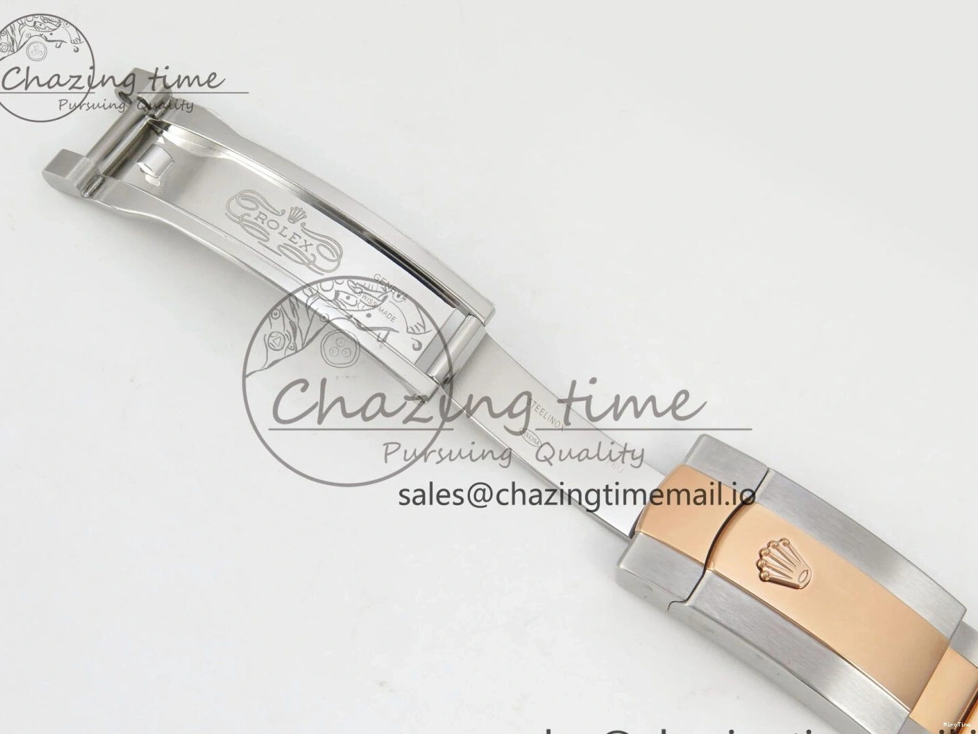 MiroTime 0426 FastDry DateJust 36 SS RG ARF 1:1 Best Edition 904L Steel White MOP Diamonds Dial on Oyster Bracelet SH 57